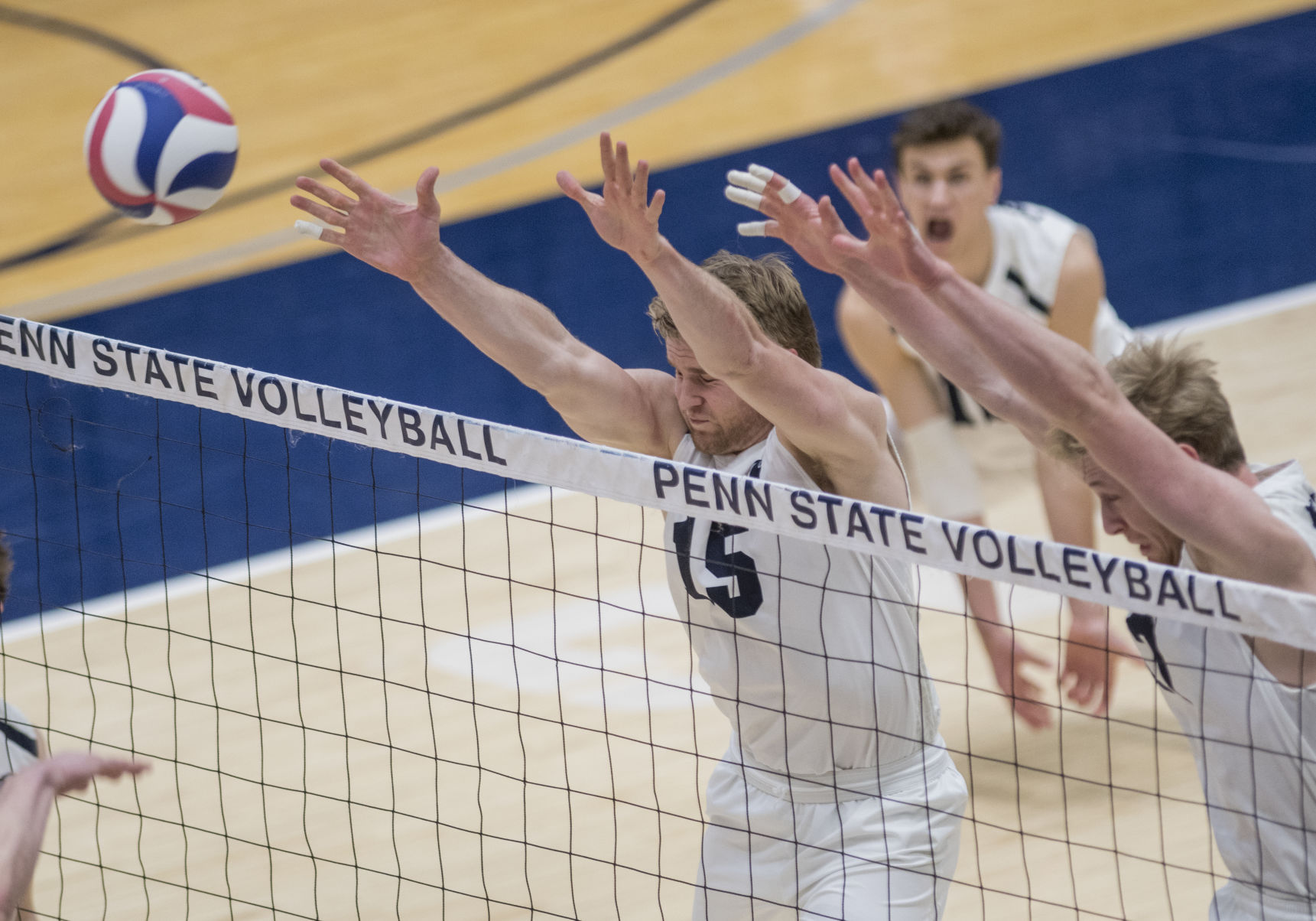 Men's Volleyball vs. Ohio State, Tuman (15) and Falck Lauten (17)